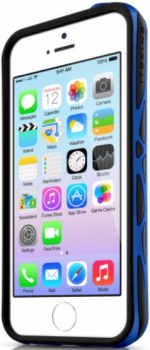 Чехол для iPhone 5/5S ITSKINS Venum Reloaded Black Blue Чехол для iPhone 5/5S ITSKINS Venum Reloaded Black Blue